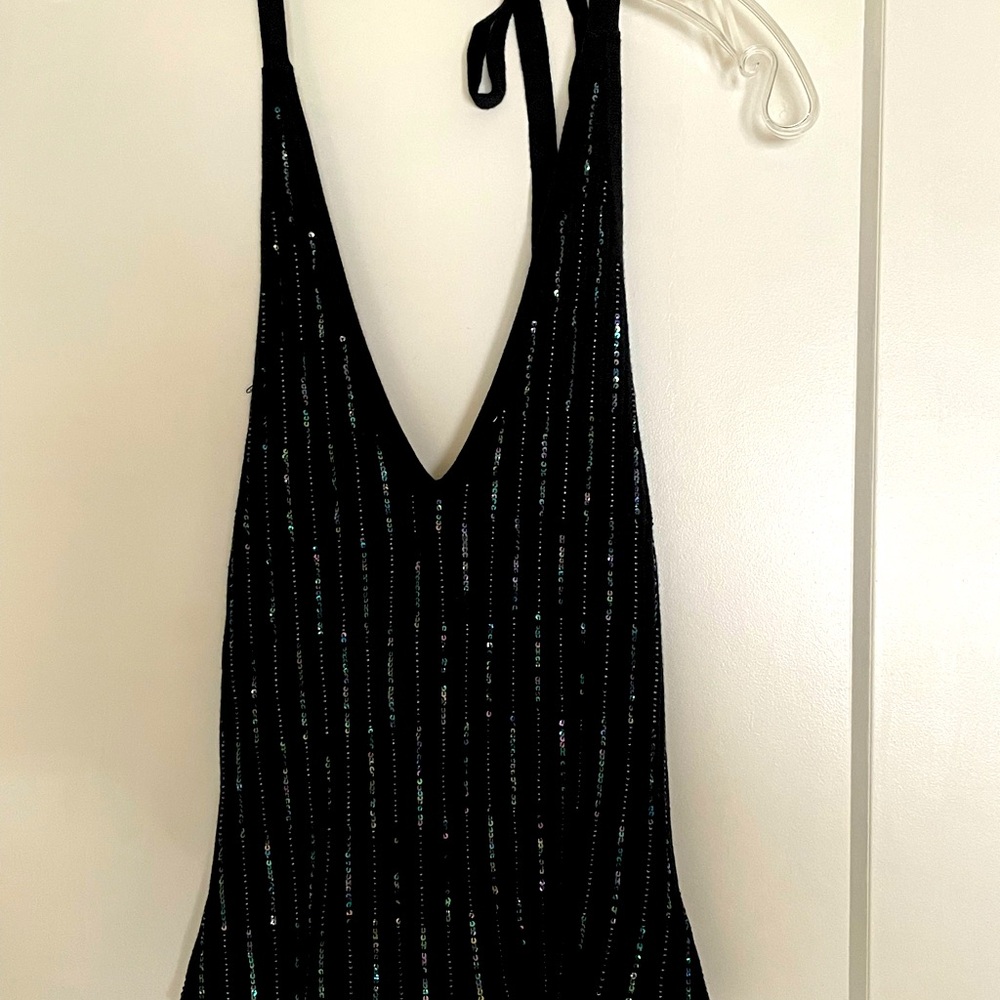 Harley Davidson knit & sequin halter. Xsmall